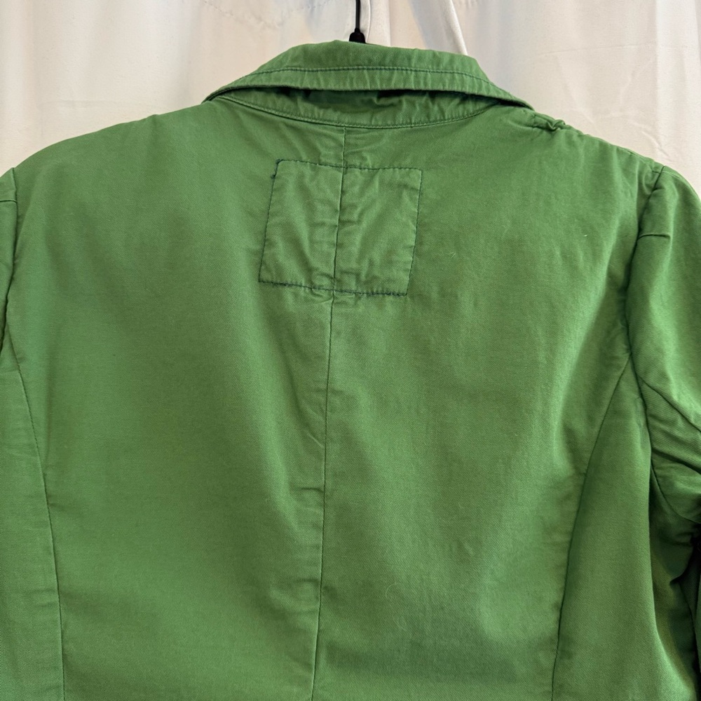 Daughters of the Liberation Blazer Jacket Green Cotton Womens 8 - Picture 7 of 13